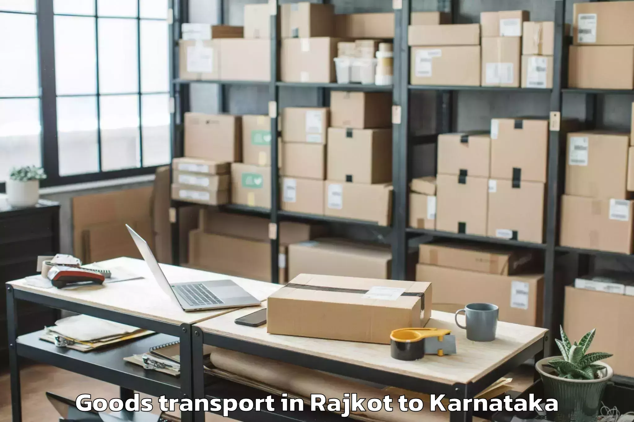 Top Rajkot to Yenepoya University Mangalore Goods Transport Available